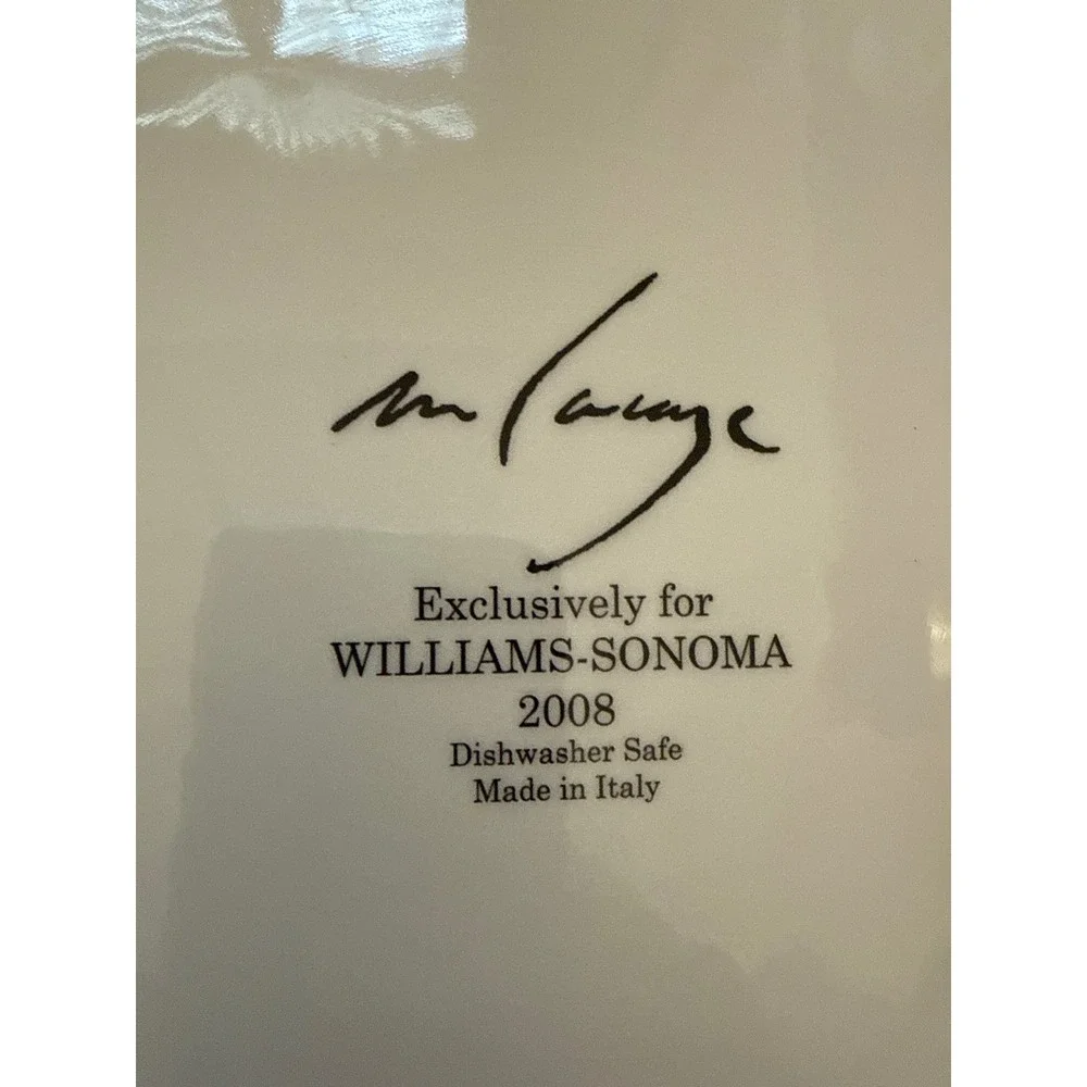 Williams‎ Sonoma M Lauge Rooster Chop Plate 2008 Italy Ceramic 15.5